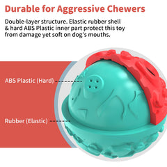 JoyBruko bola perro - limpieza de dientes con protuberancias para higiene bucal.