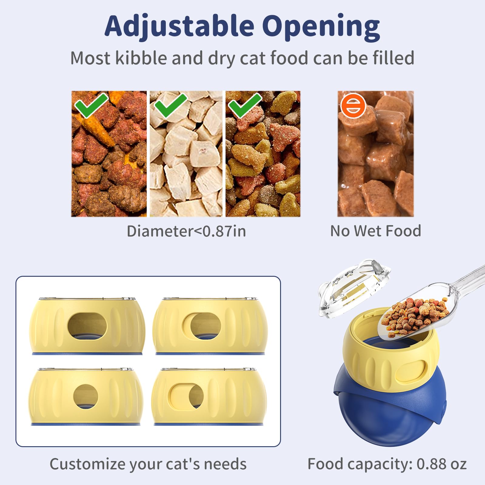 JoyBruko diseño seguro de grado alimentario para gatos.