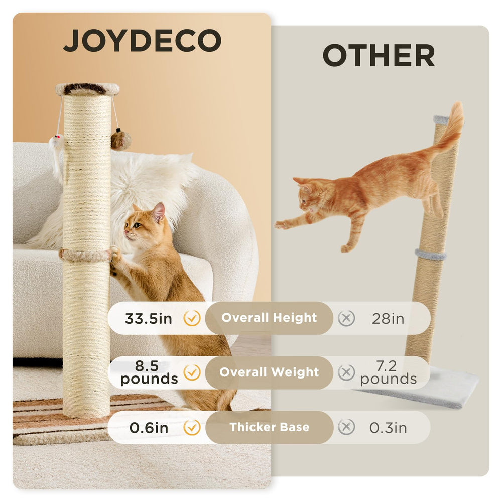 Base amplia y estable de Joydeco para poste rascador de gatos