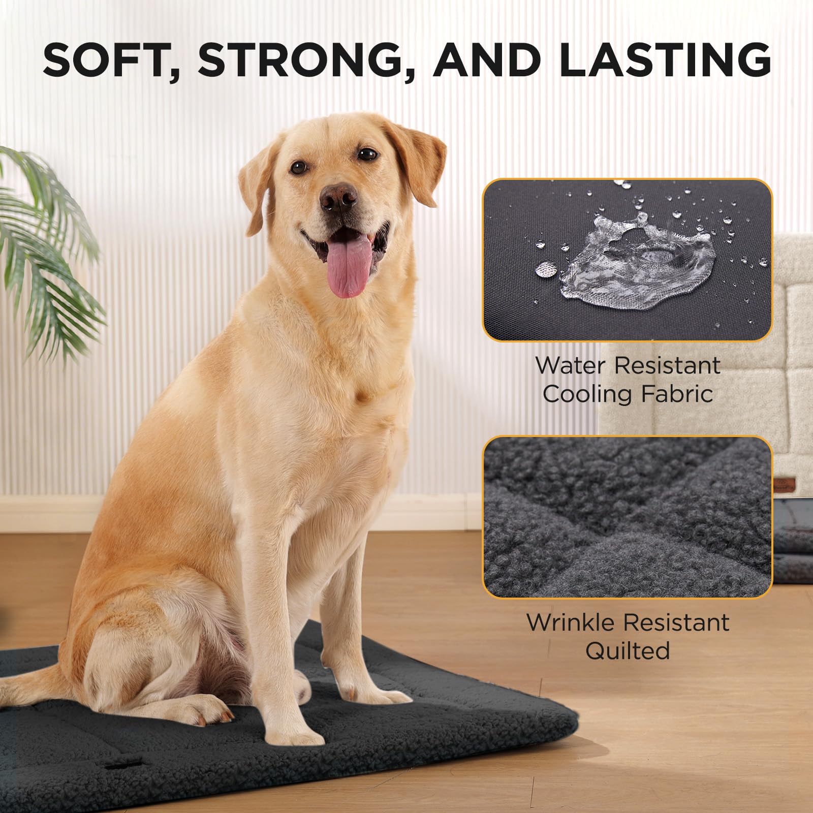 Joydeco cama para perro compatible con jaulas y transportines para viajes.
