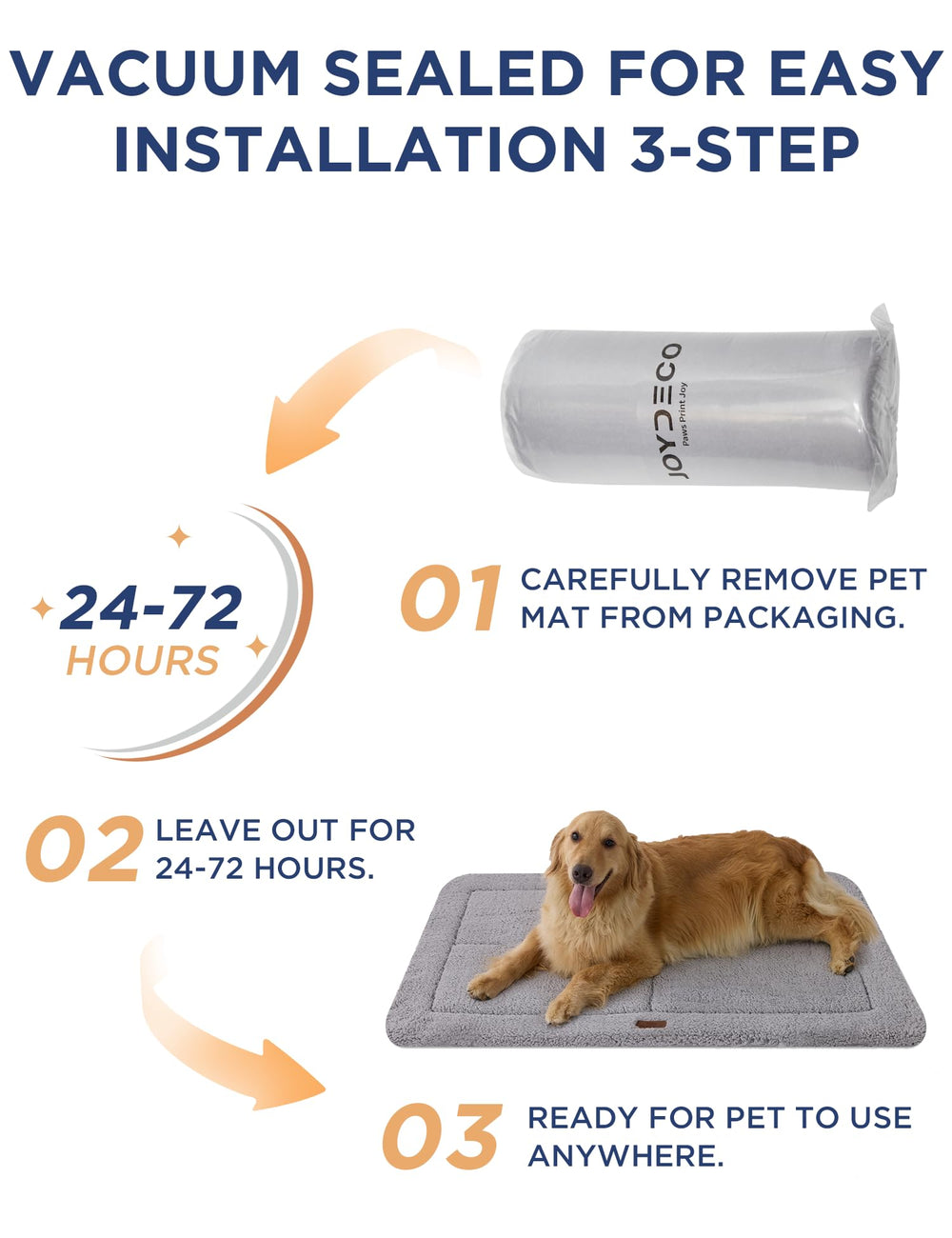 Joydeco cama para perro favorece sueño relajante y tranquilidad nocturna.