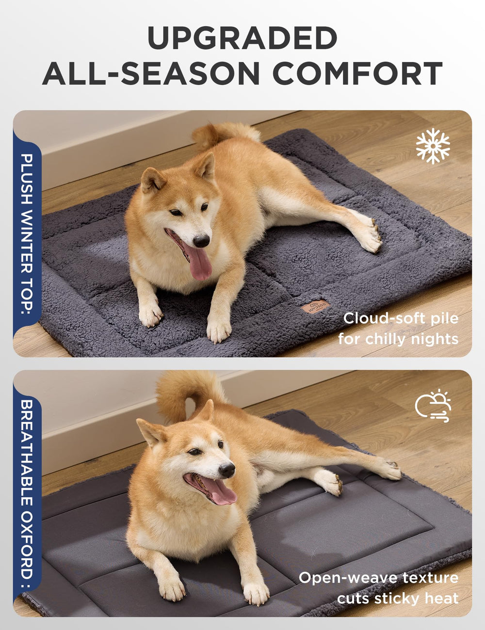 Joydeco colchon de alta densidad ofrece soporte cómodo para mascotas.