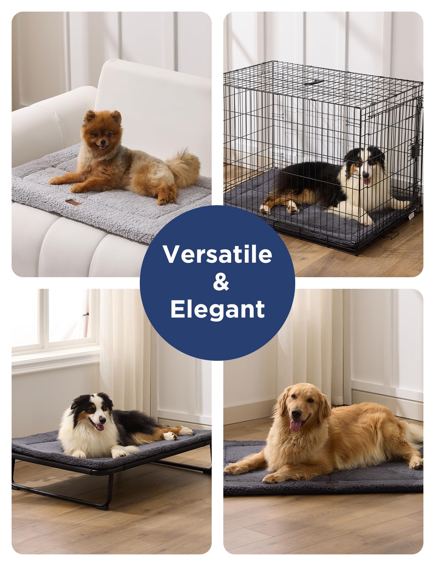 Joydeco cama XL para perros grandes, ideal en jaulas.