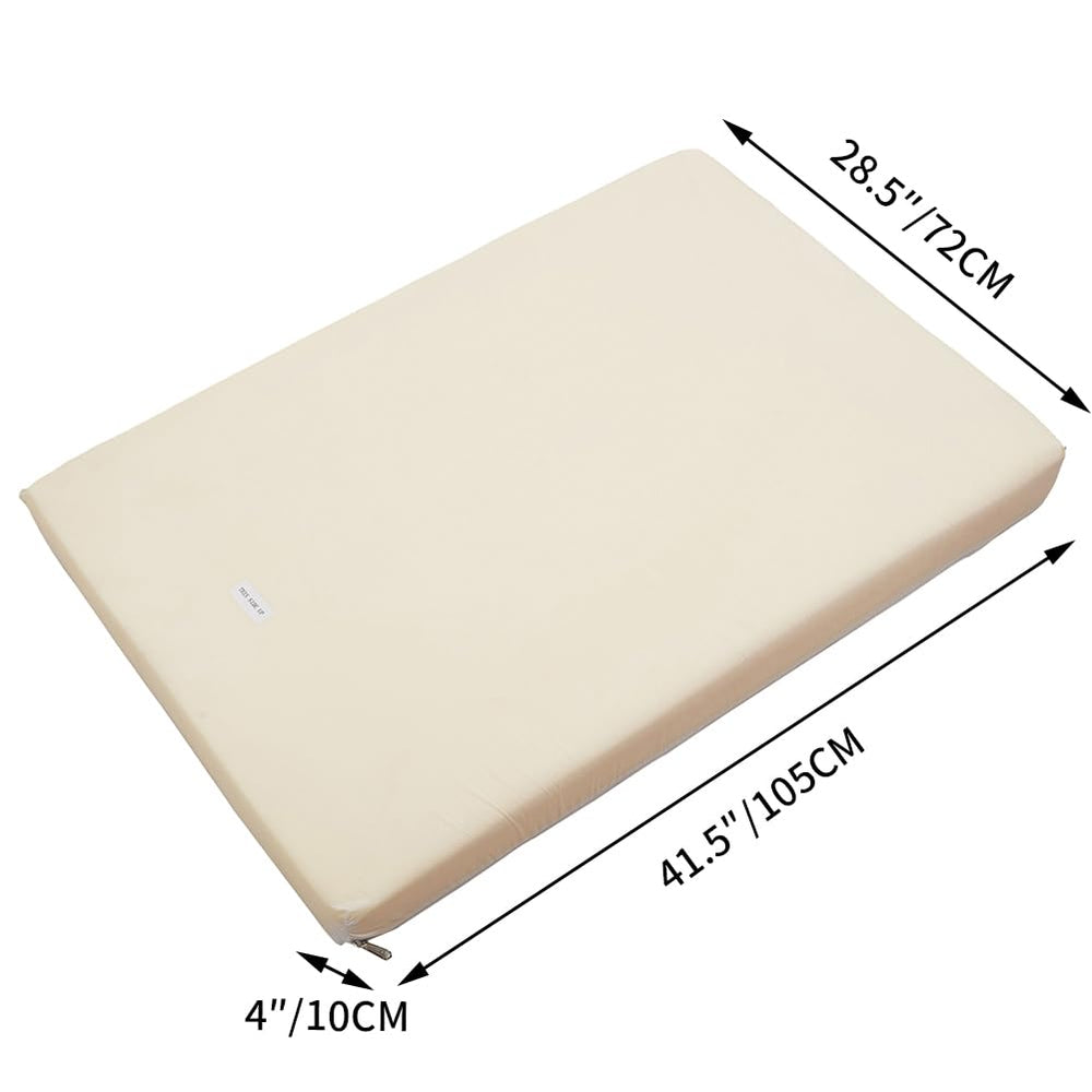 Base de espuma memoria 41.5 x 28.5 x 4 pulgadas, apoyo estable.