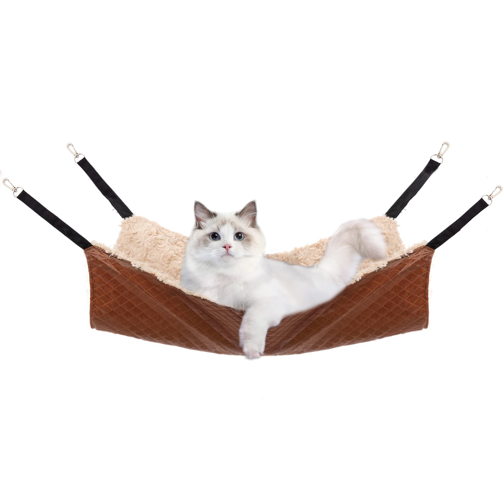 JOYELF, cama-hamaca-gato-grande, ideal para siestas cálidas y tranquilas.