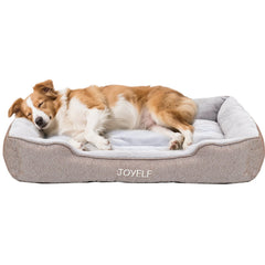 JOYELF cama para perros rectangular con interior de terciopelo suave para un descanso cómodo.