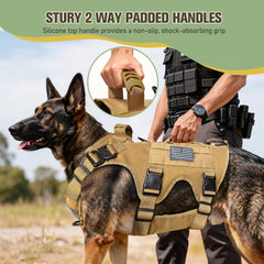 Correa elástica JOYFLARE para perro, absorbe tirones y protege la mano durante caminatas.