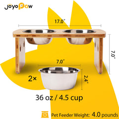 Joyopaw tazones acero inoxidable; duraderos y aptos para lavavajillas.