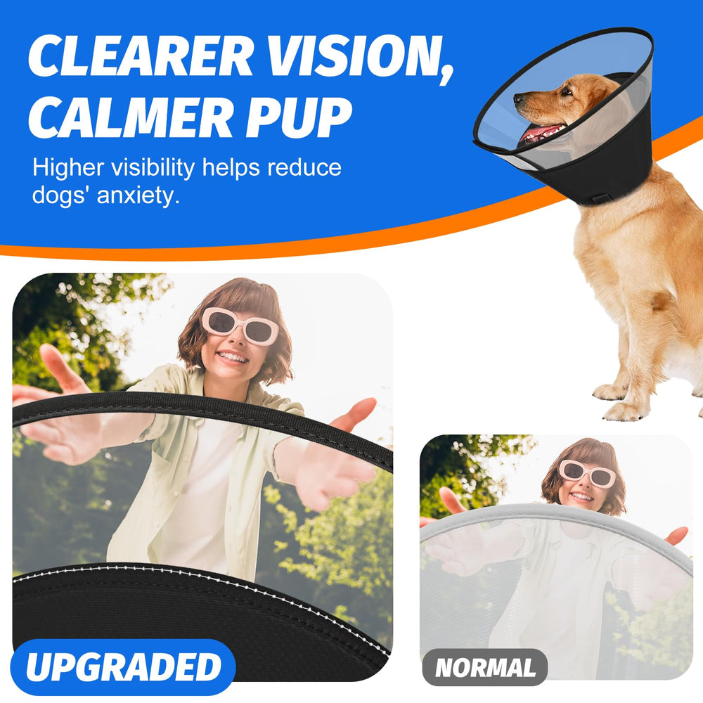 Joypig cono para perro con cierre de velcro fuerte y fácil ajuste