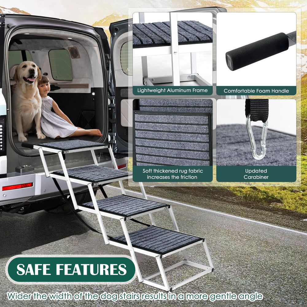 Joyrally escalera de aluminio ligera, fácil de transportar y almacenar.