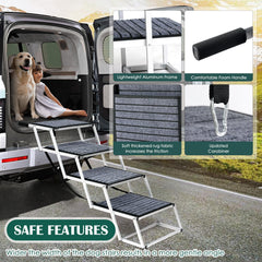Joyrally escalera de aluminio ligera, fácil de transportar y almacenar.