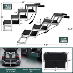 Joyrally escalera de aluminio ligera para uso interior y exterior.