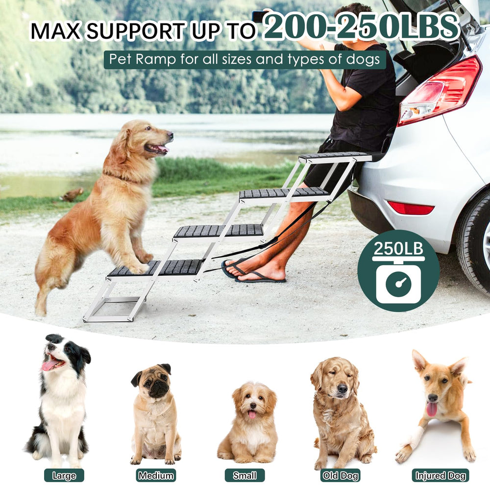 Joyrally escalera con dos ángulos ajustables para comodidad del perro.