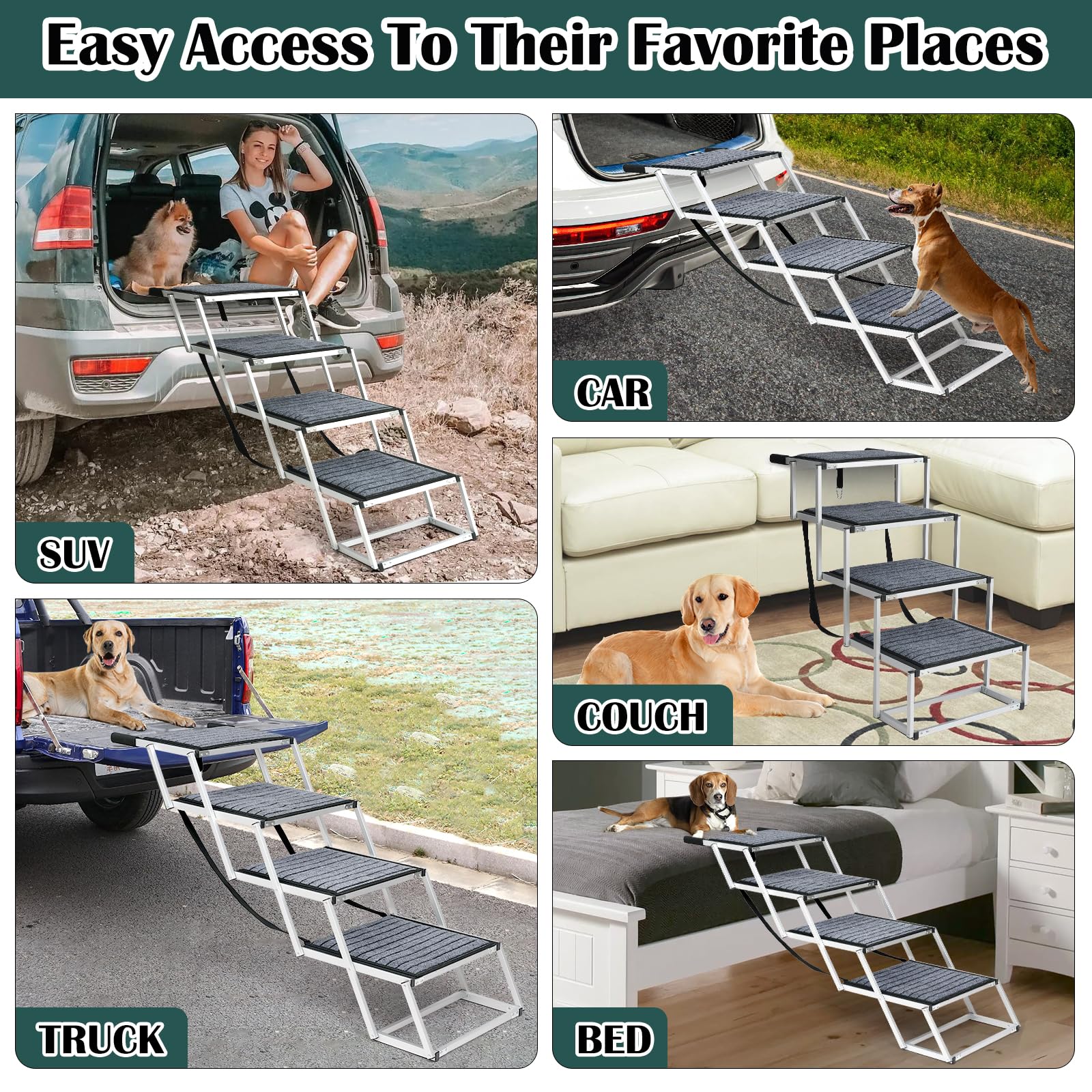 Joyrally escalera de 20 pulgadas, perfecta para acceder a asientos altos.