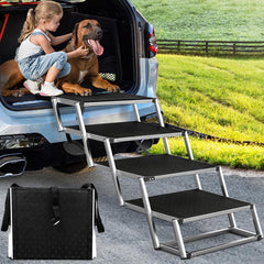 Joyrally escaleras para coche de 4 pasos, ideales para perros grandes.