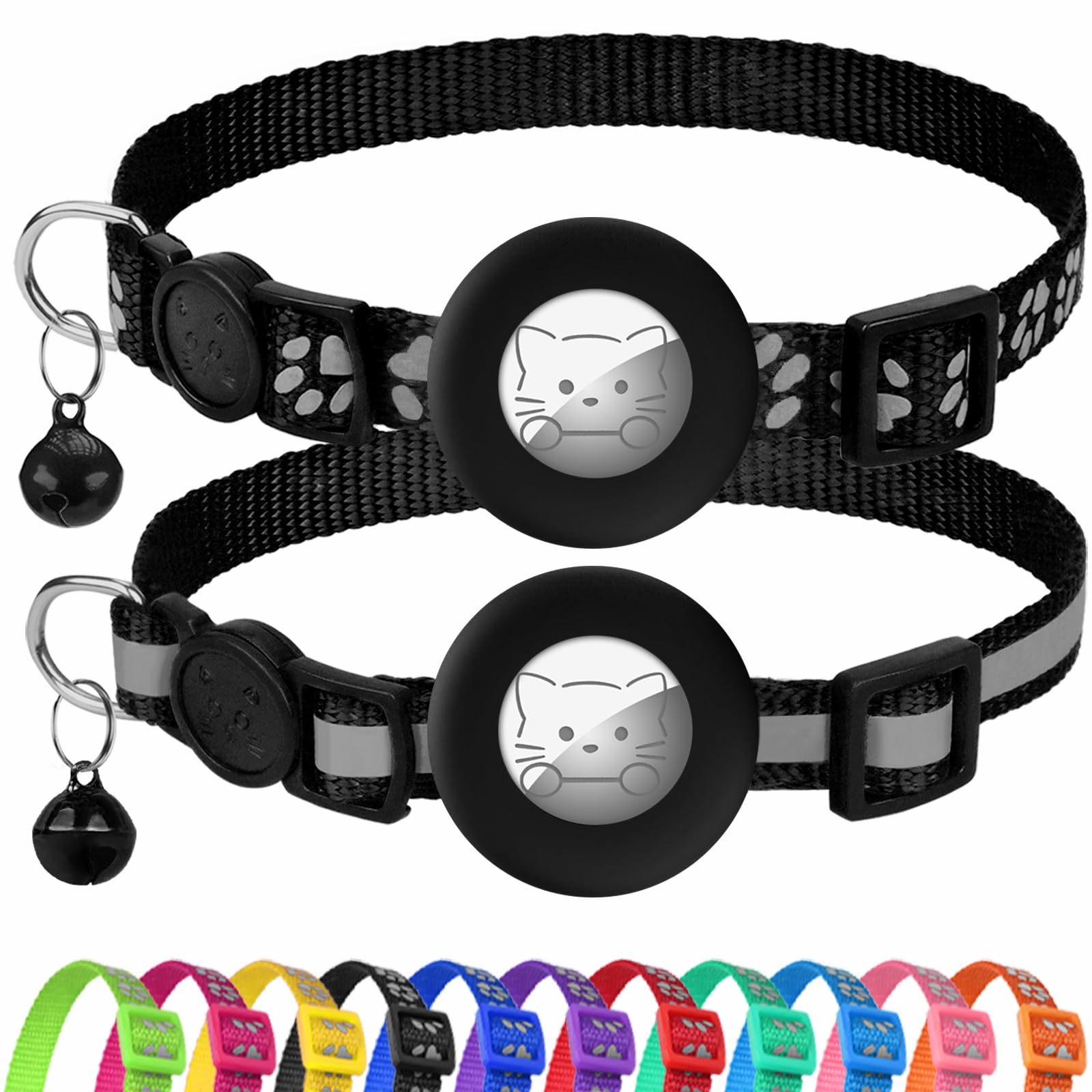 Collar Joytale para gato con dos paquetes, cómodo y seguro para peludos curiosos