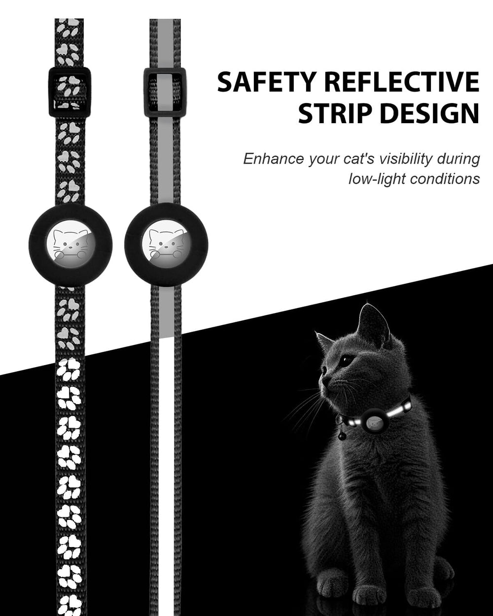 Joytale collar-gato ligero, cómodo para moverse todo el día