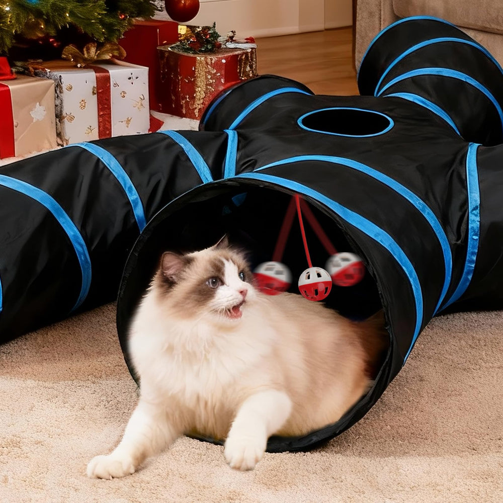 Joytale tunel gato limpieza fácil con tejido anti pelusa