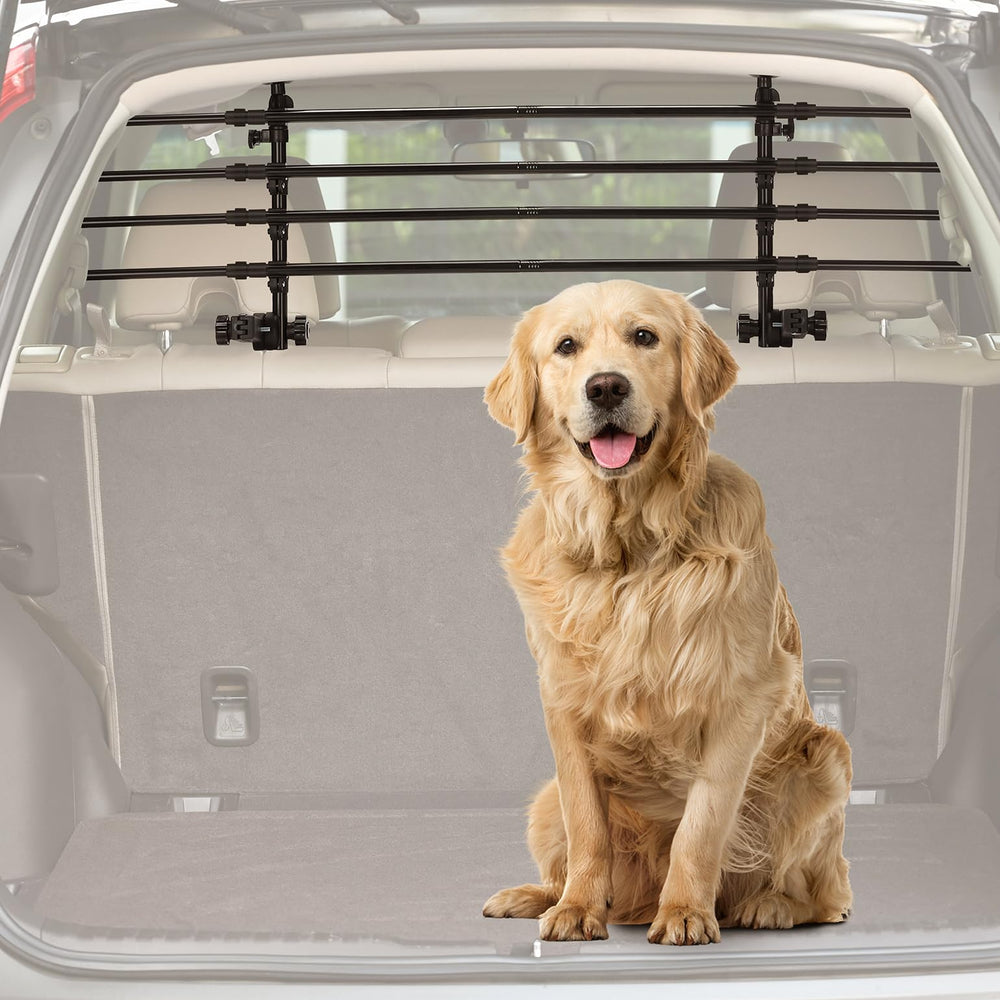 JOYTUTUS barrera-perros coche ajustable protege el interior y evita distracciones