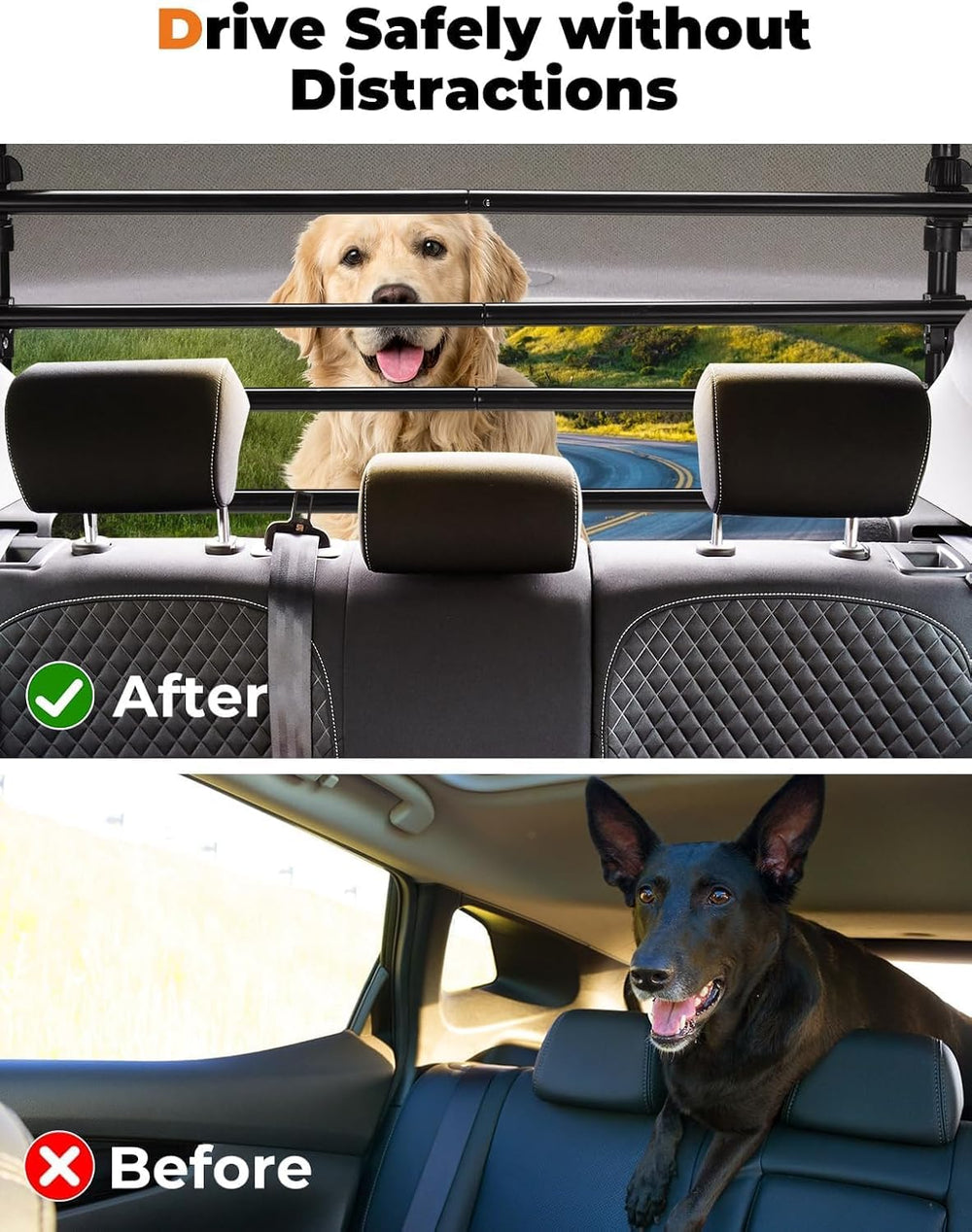 JOYTUTUS barrera-perros portable almacenamiento se desarma y guarda fácilmente