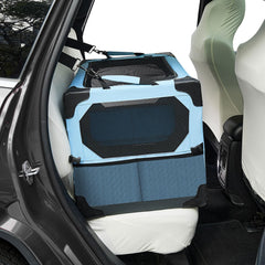 JOYTUTUS jaula plegable para perros de 26 pulgadas en coche, ideal para viajes