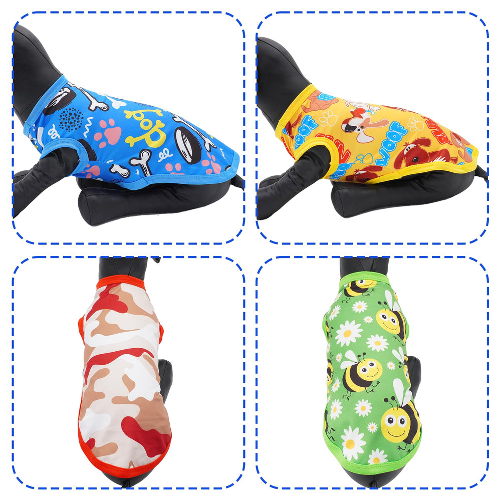 Camiseta JpGdn con patitas, diseño divertido para mascotas activas