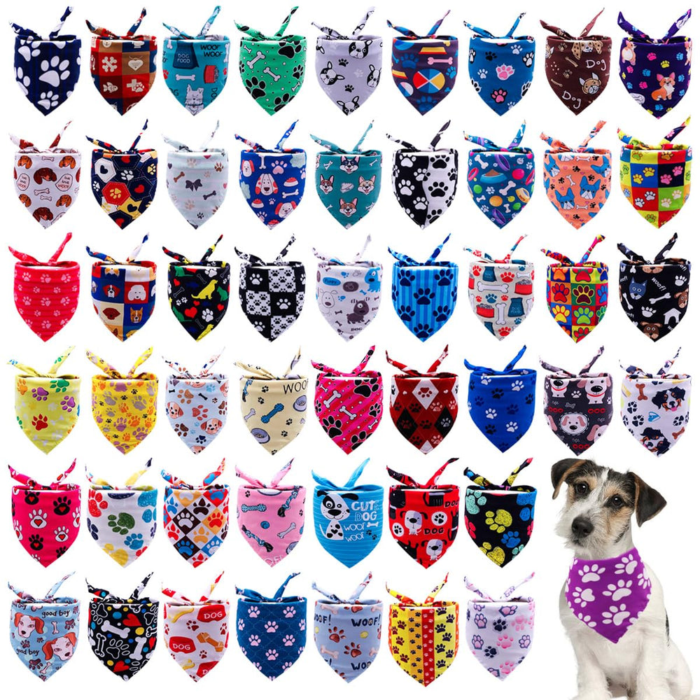 Pañuelo JpGdn para perros pequeños con patrones variados, cómodo para uso diario.