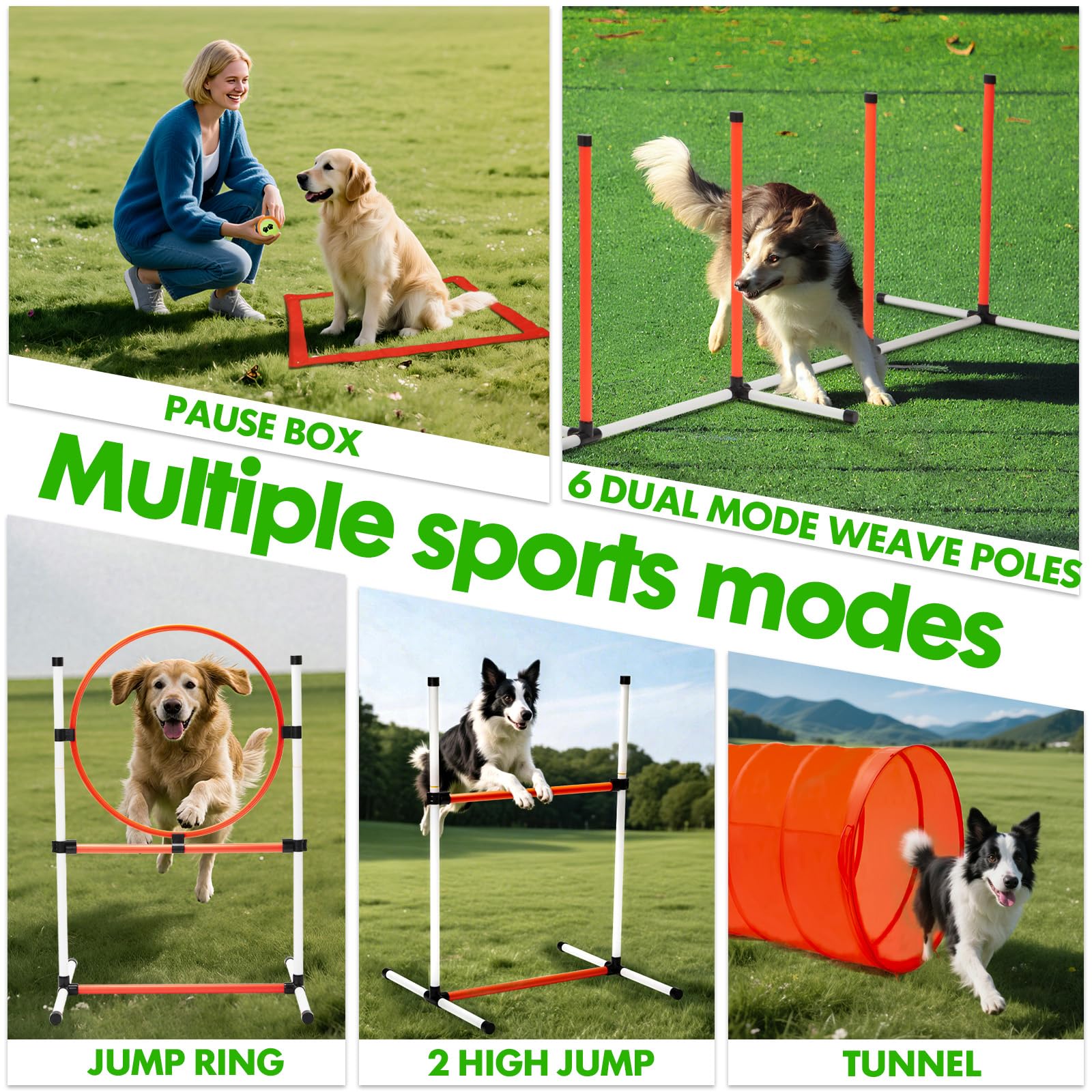 JRUICFDY túnel para perros, juego de exploración y entrenamiento