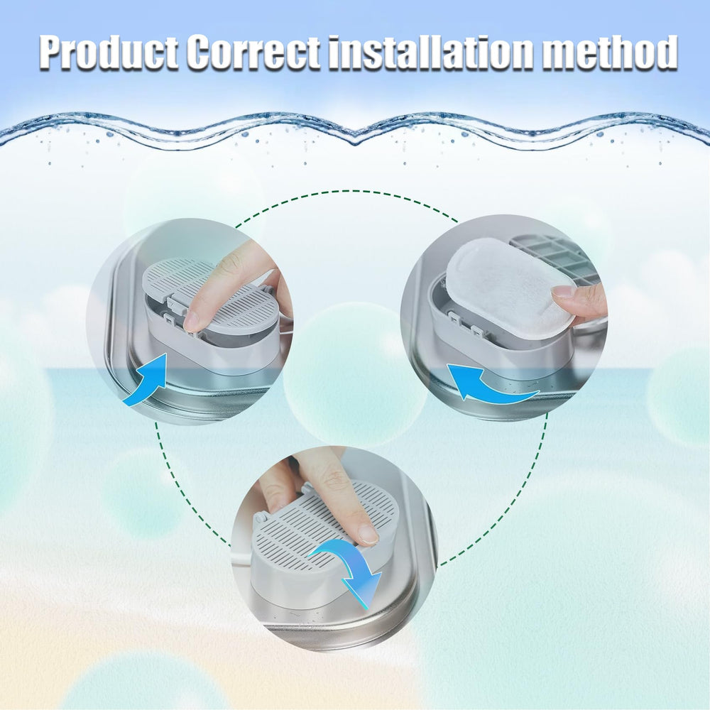 Jsjyuan filtrado con carbón para agua de gato, mejora olor y claridad.