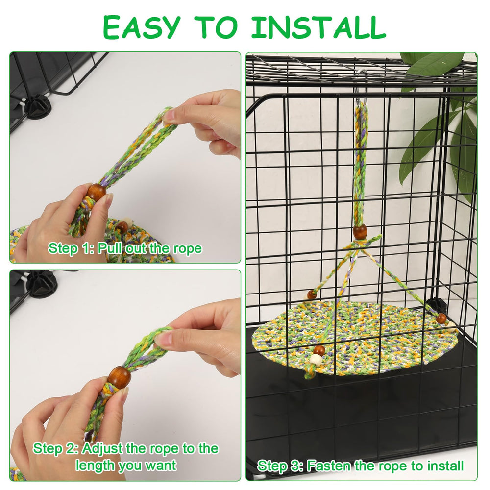 Hamaca versátil de Jspupifip para geckos y camaleones, con ajuste sencillo.