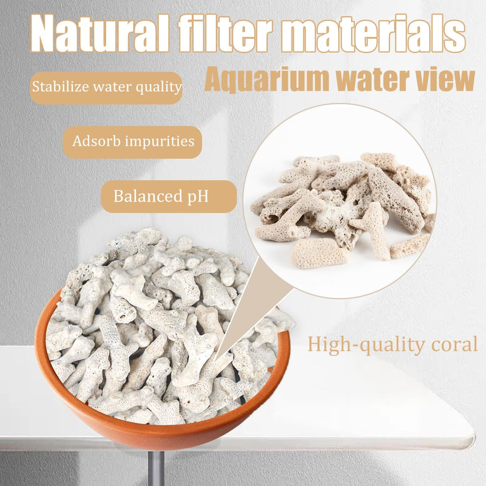 Jtuxcke: filtración biológica con coral para acuario.
