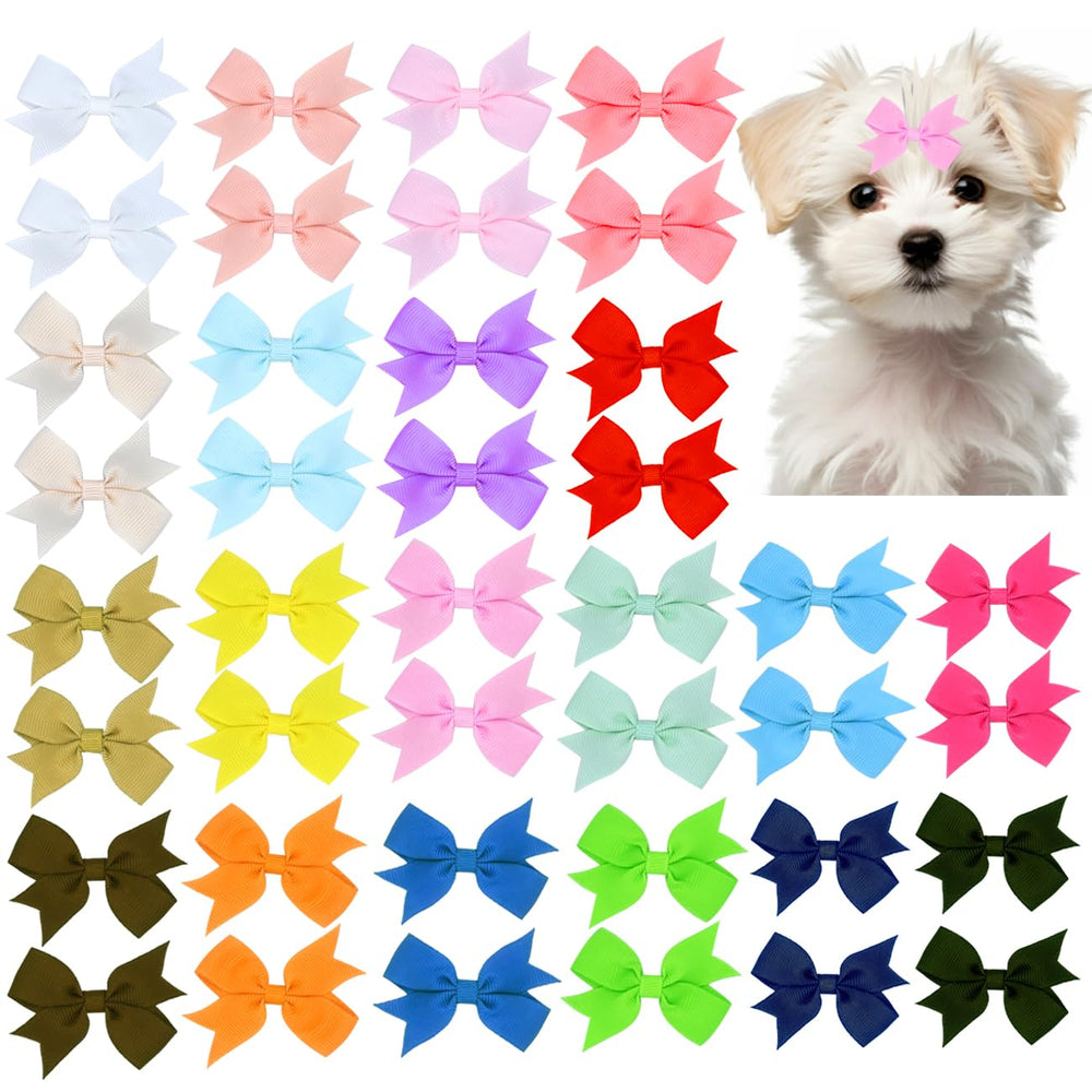 Lazo para pelo JUCCPUL de 2pulgadas en colores variados para paseos y fotos.