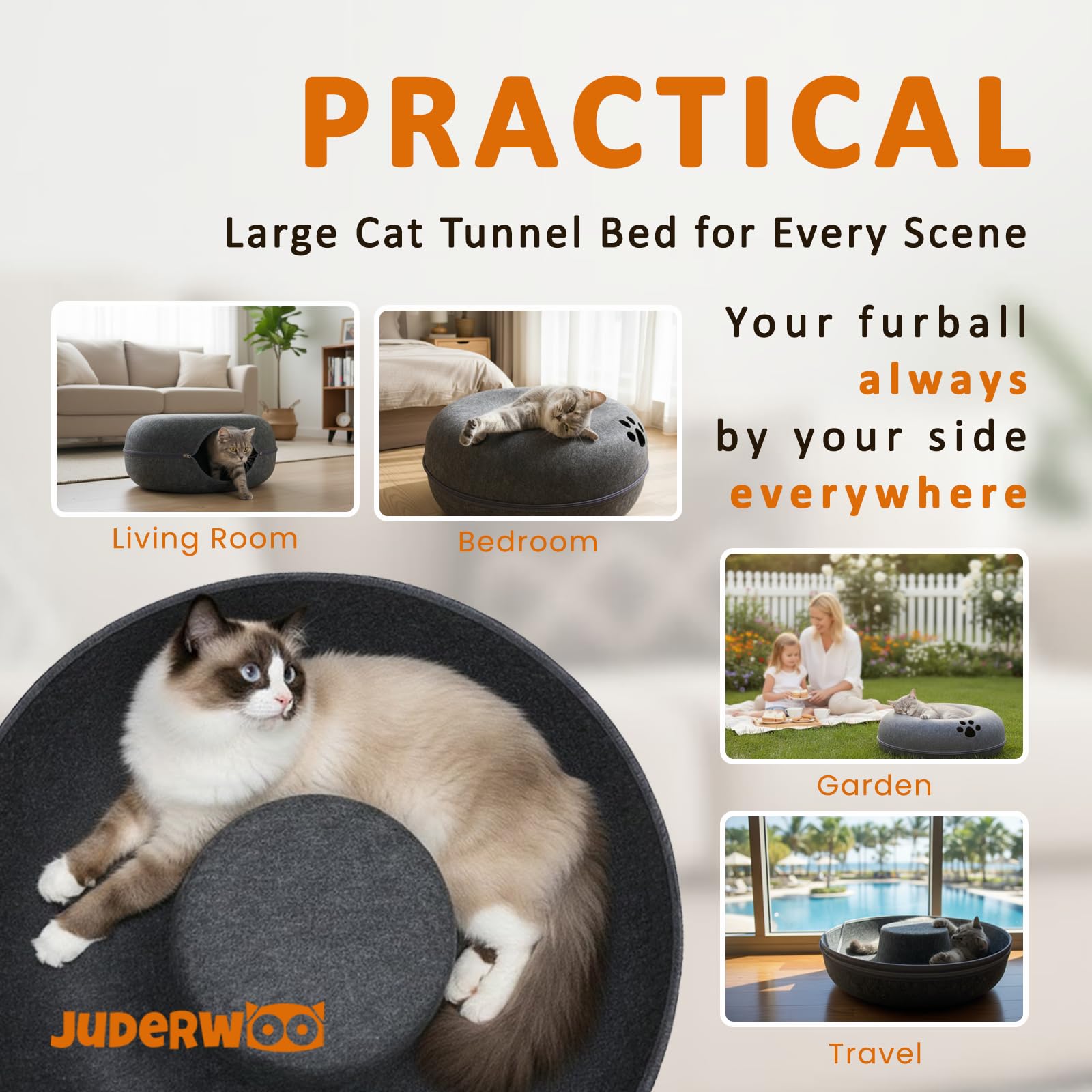 JUDERWOO limpieza fácil con lavado manual
