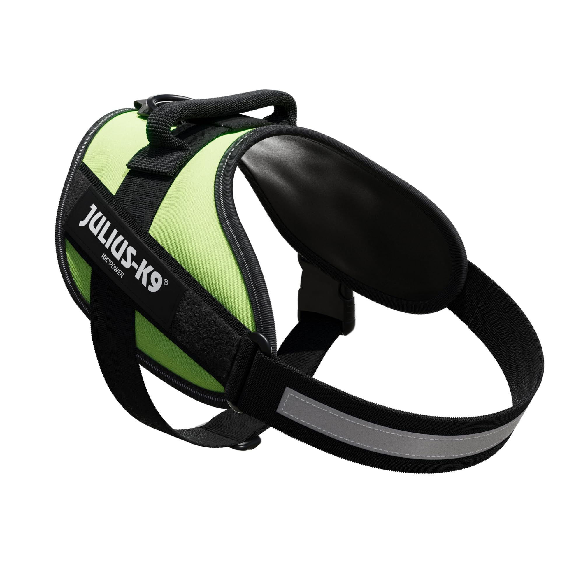 Julius-K9 IDC Powerharness, bordes-reflectantes: mayor visibilidad en paseos nocturnos.