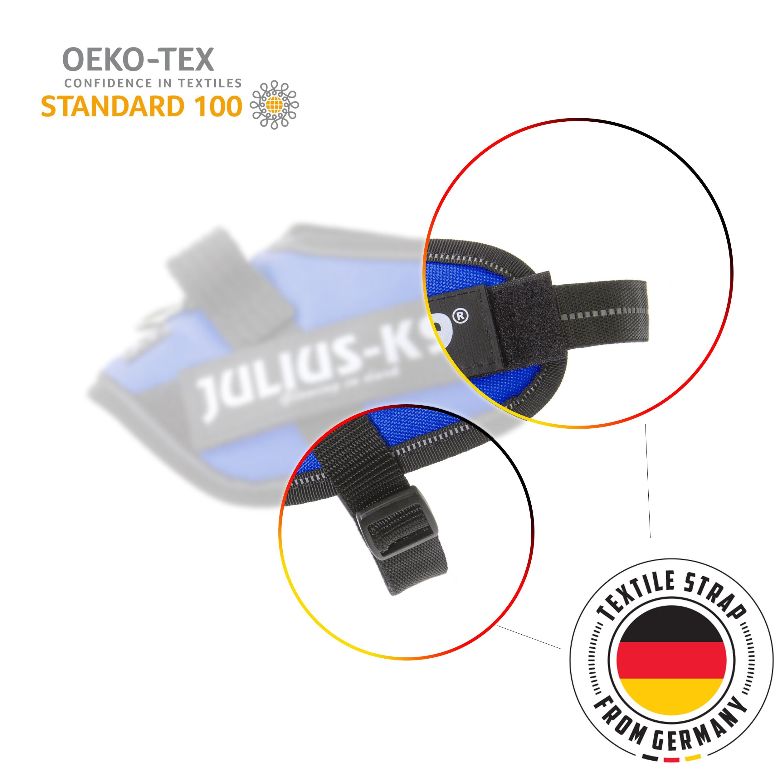 Julius-K9 IDC Powerharness, soporte-para-linterna: iluminación para entrenamientos nocturnos.