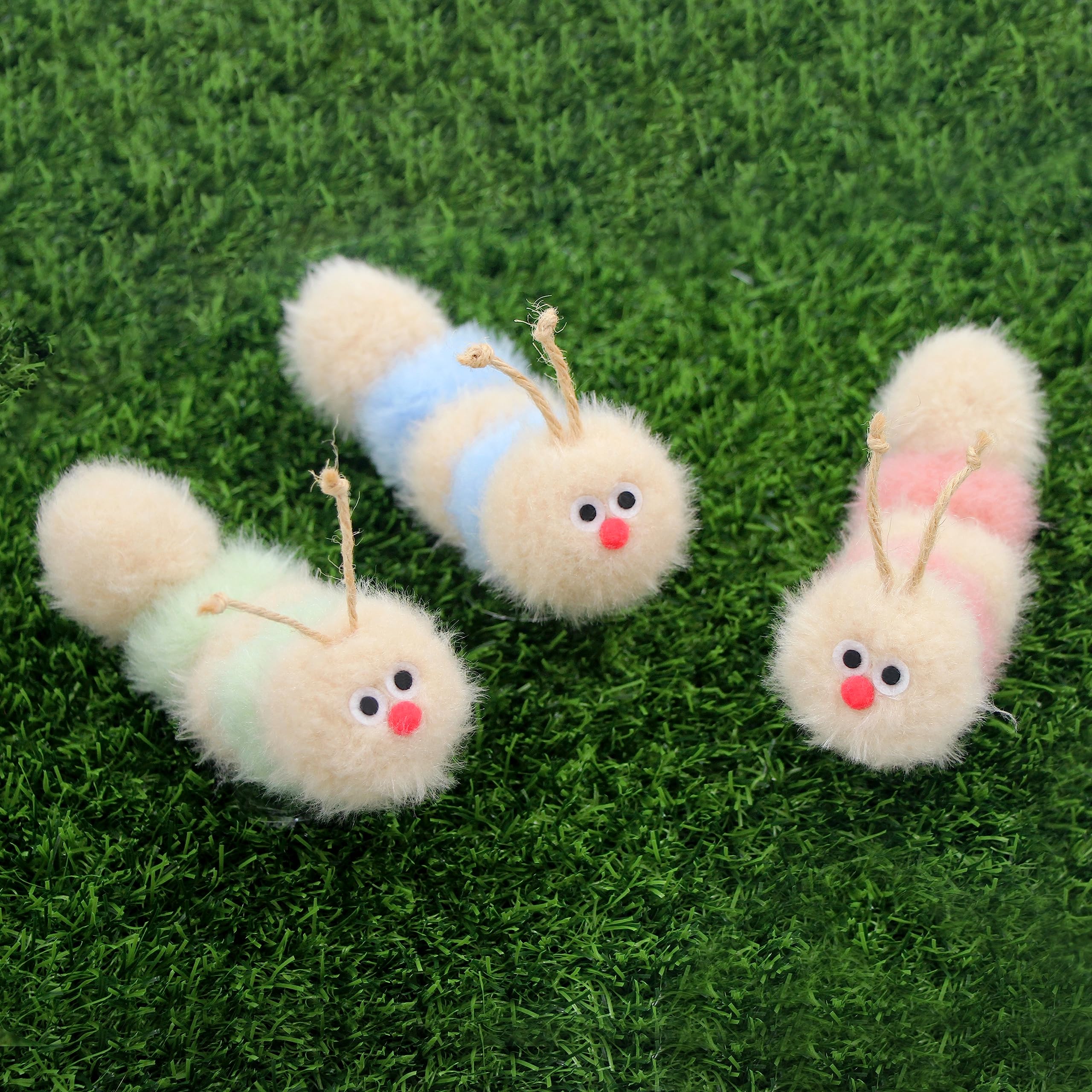 Jumpaws larva suave de catnip, perfecto para juego y tranquilidad.