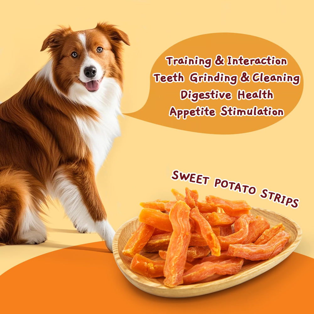 Jungle Calling batata dulce, sustituto del cuero crudo para perros.