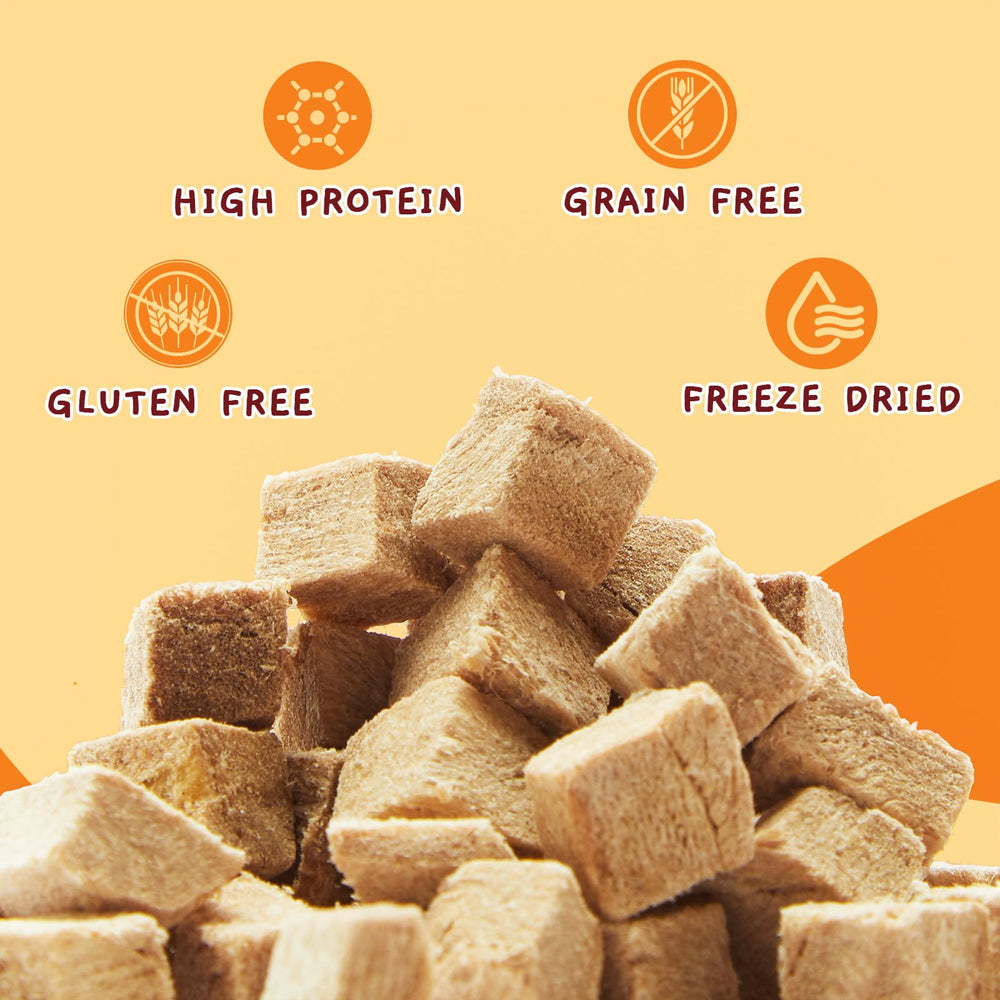 Jungle Calling: bocal en verre contenant des canards lyophilisés faciles à conserver.