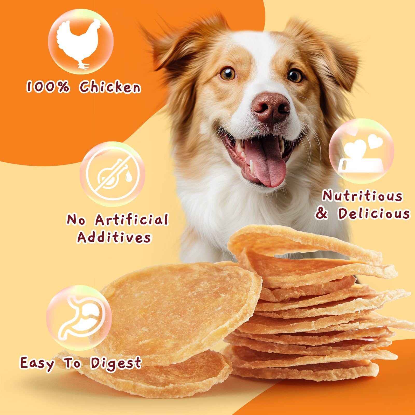 Chips de pollo con alta proteína Jungle Calling para perros activos.