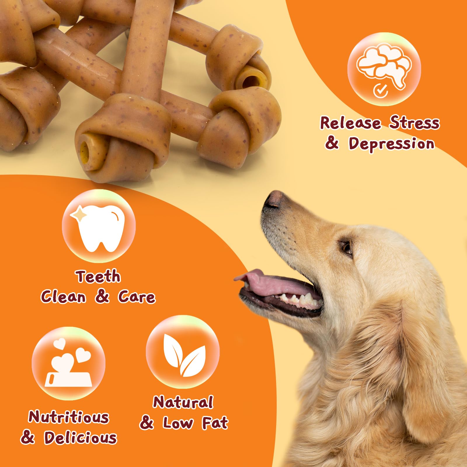 Proteína y fibra en snack Jungle Calling para perros