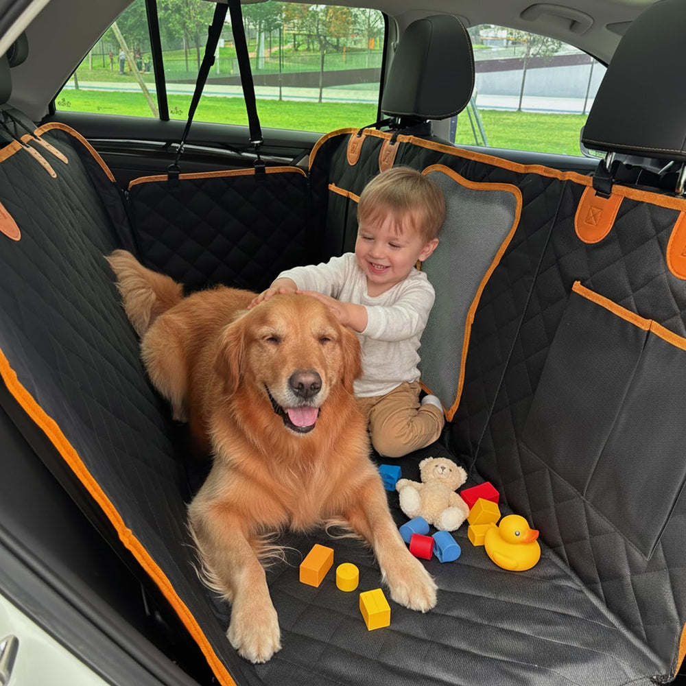 Junpee cubre el asiento trasero para perros, protege de arañazos y suciedad.
