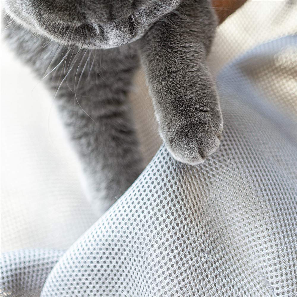 Cama JUNSPOW para gatos y perros, tapa removible para limpieza sencilla.