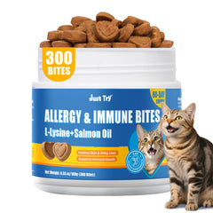 Just Try 300 Bites, envase 180 g, opción práctica para el cuidado diario del gato.