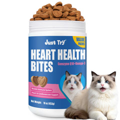 Just Try gatas coq10 botella: apoyo al corazón felino