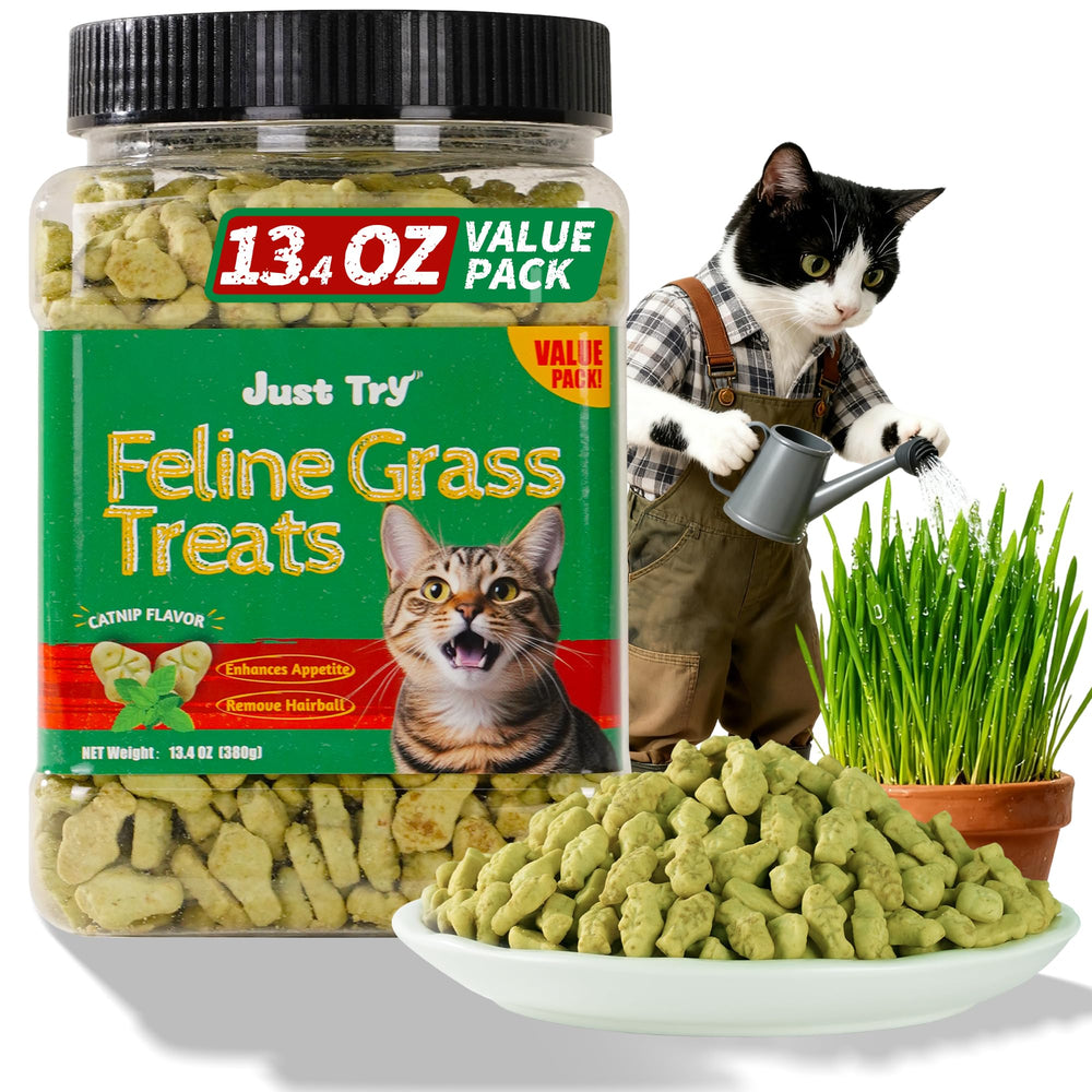 Just Try golosinas para gatos con salmon, sabor delicioso y saludable.