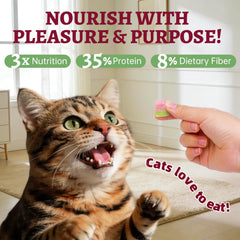 Just Try premios para entrenamiento felino con sabor a pollo irresistible.