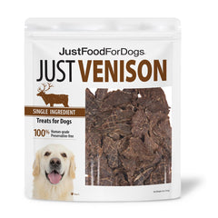 JustFoodForDogs croquetas de venado para entrenamiento, recompensa sabrosa y saludable.