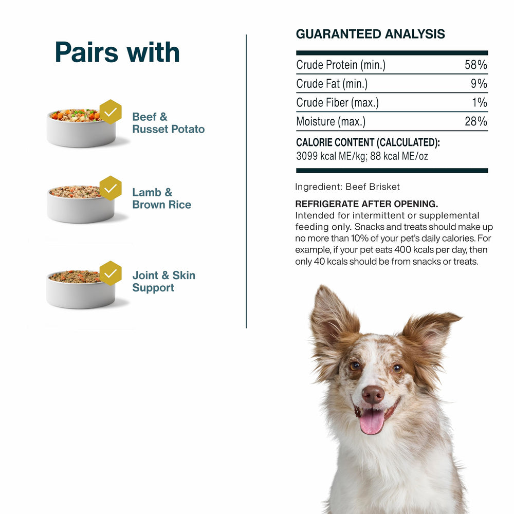 Envase de 5 oz de JustFoodForDogs para llevar y compartir