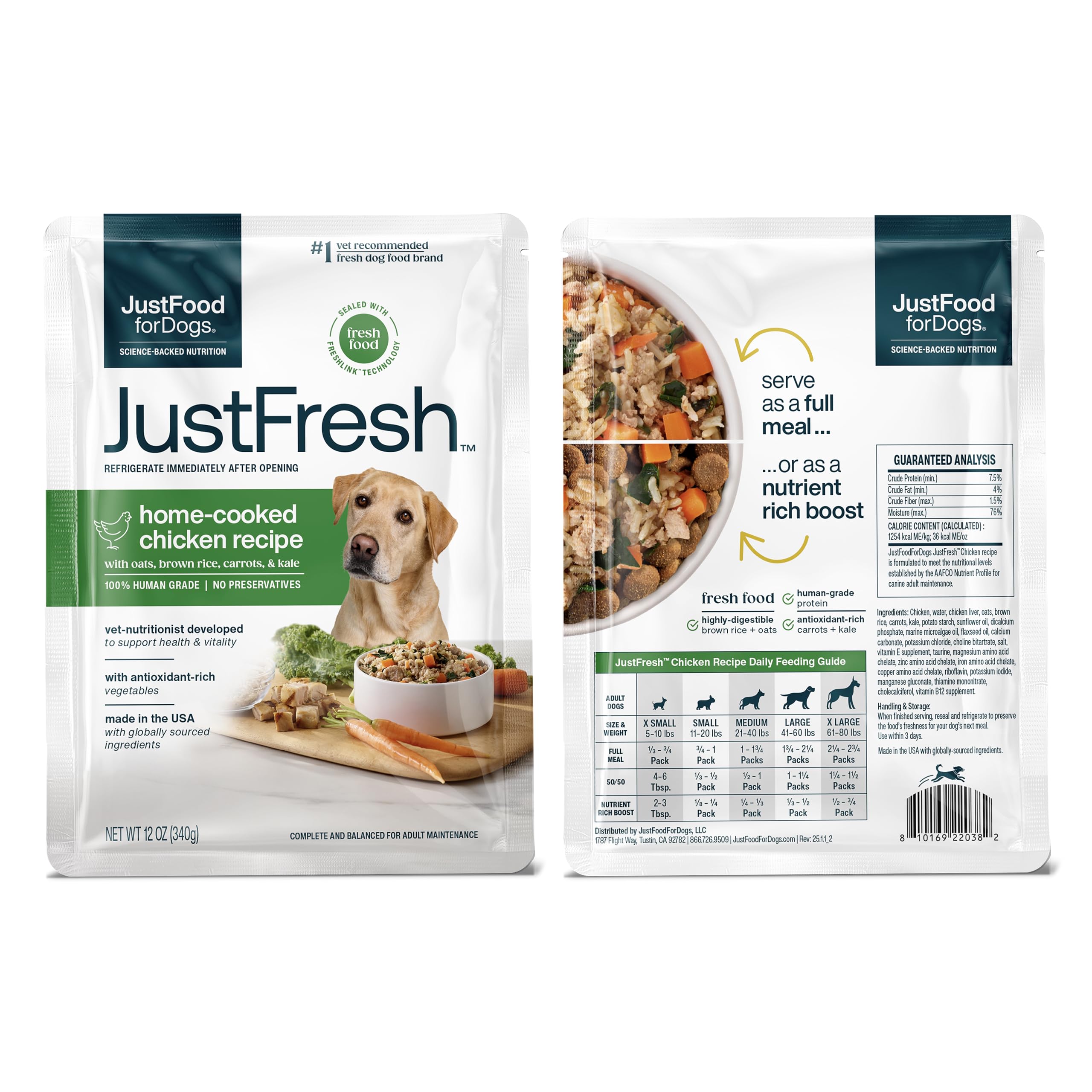 JustFresh recipiente reutilizable facilita almacenamiento y conservación