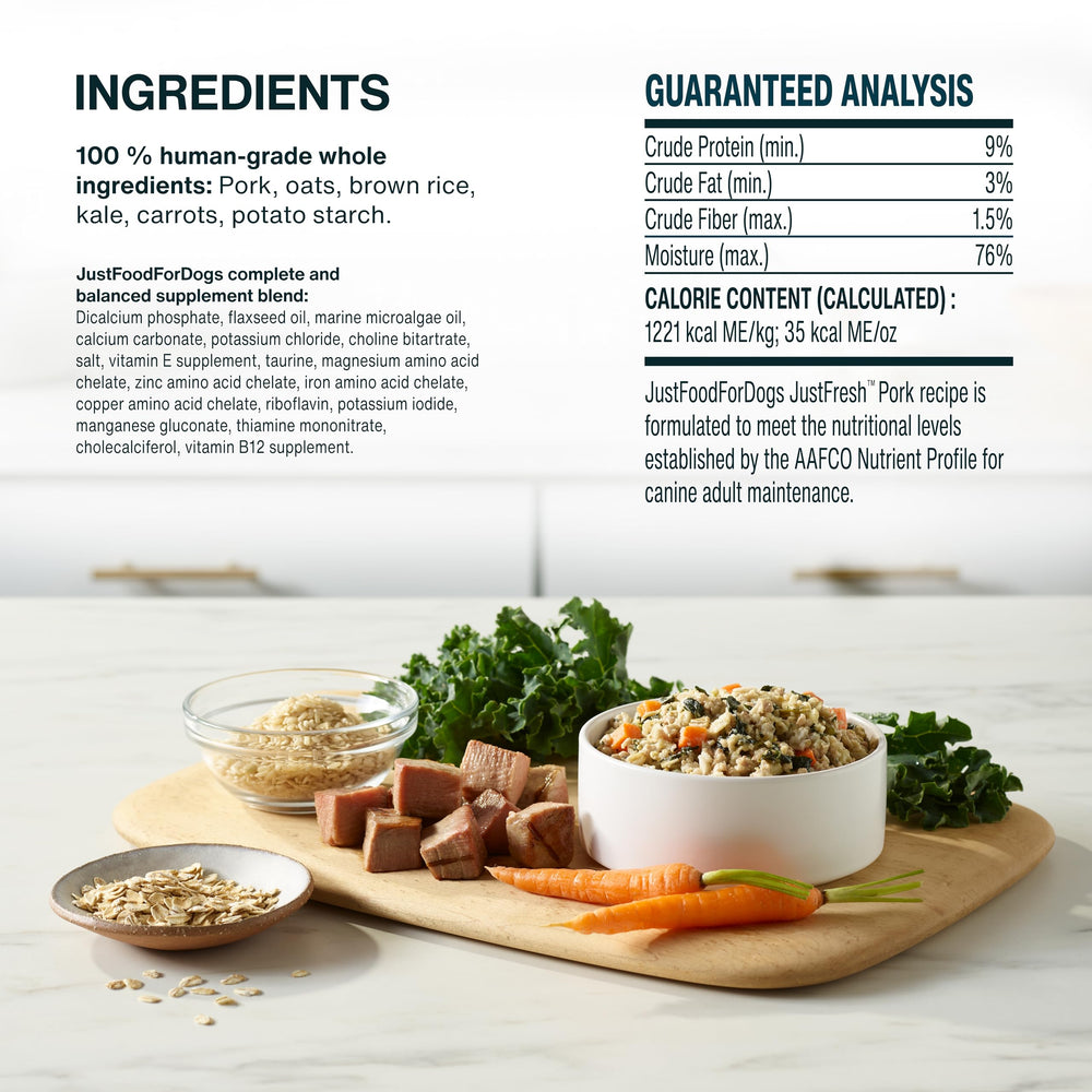 JustFoodForDogs JustFresh: ideal como topper para comida seca